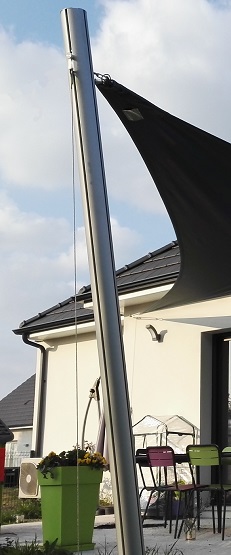 Mât en aluminium démontable