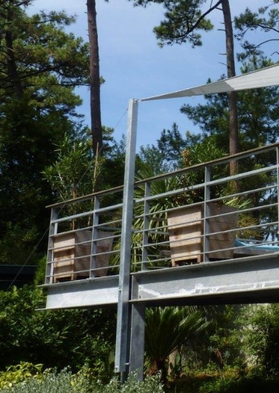 Poteau en acier galvanisé